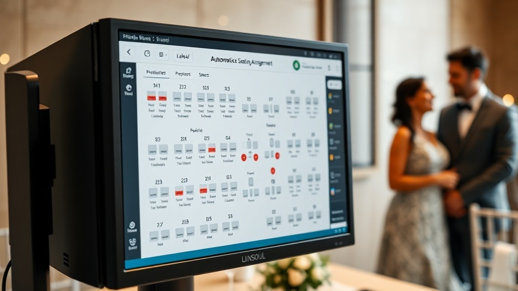 סידור הושבה אוטומטי לחתונה